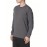Plus Size Mens Casual Sports Crew Neck Long Sleeve T-Shirts - Soft Medium Stretch Polyester Fabric, Regular Fit, Solid Color, Oversized Tops for Big & Tall Males, Perfect for Spring and Autumn
