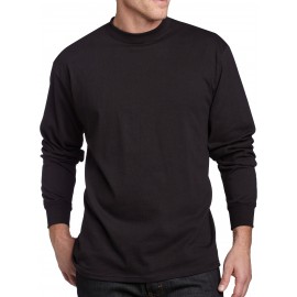 Plus Size Mens Casual Sports Crew Neck Long Sleeve T-Shirts - Soft Medium Stretch Polyester Fabric, Regular Fit, Solid Color, Oversized Tops for Big & Tall Males, Perfect for Spring and Autumn