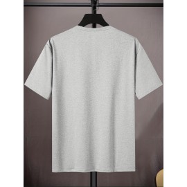 Plus Size Men's Graphic Tees - Ultra Comfy, Stretchy, Breathable, Moisture-Wicking T-Shirts for Summer - Oversized, Loose Fit, Casual Wear for Outdoor Activities
