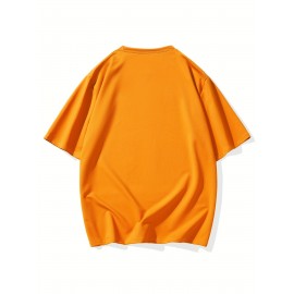 Plus Size Men's Graphic Tees - Ultra Comfy, Stretchy, Breathable, Moisture-Wicking T-Shirts for Summer - Oversized, Loose Fit, Casual Wear for Outdoor Activities