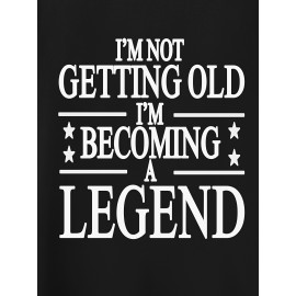 Plus Size Mens Graphic Tees - Hilarious Letter Prints, Oversized Casual Fit, Perfect for Summer Fitness & Leisure, Premium Quality T-shirts