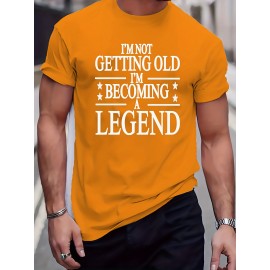 Plus Size Mens Graphic Tees - Hilarious Letter Prints, Oversized Casual Fit, Perfect for Summer Fitness & Leisure, Premium Quality T-shirts