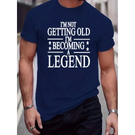 Plus Size Mens Graphic Tees - Hilarious Letter Prints, Oversized Casual Fit, Perfect for Summer Fitness & Leisure, Premium Quality T-shirts