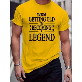 Plus Size Mens Graphic Tees - Hilarious Letter Prints, Oversized Casual Fit, Perfect for Summer Fitness & Leisure, Premium Quality T-shirts