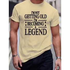 Plus Size Mens Graphic Tees - Hilarious Letter Prints, Oversized Casual Fit, Perfect for Summer Fitness & Leisure, Premium Quality T-shirts