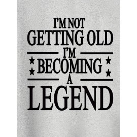 Plus Size Mens Graphic Tees - Hilarious Letter Prints, Oversized Casual Fit, Perfect for Summer Fitness & Leisure, Premium Quality T-shirts