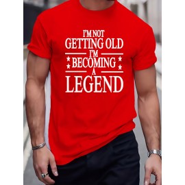 Plus Size Mens Graphic Tees - Hilarious Letter Prints, Oversized Casual Fit, Perfect for Summer Fitness & Leisure, Premium Quality T-shirts