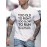 Plus Size Mens Fashion-Forward Letter Pattern T-Shirt - breathable, Summer Outdoor Wear - Perfect Gift for Trendsetting Gentlemen