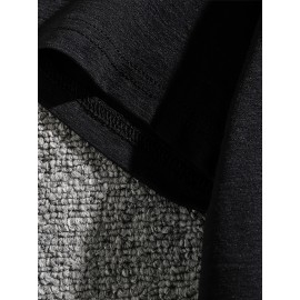 Plus Size Mens Fashion-Forward Letter Pattern T-Shirt - breathable, Summer Outdoor Wear - Perfect Gift for Trendsetting Gentlemen