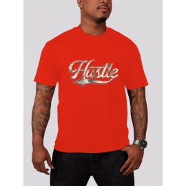 Plus Size Street Style Men's Fashion Graphic Novelty Tee, Trendy Casual Cool Top, Men Clothing