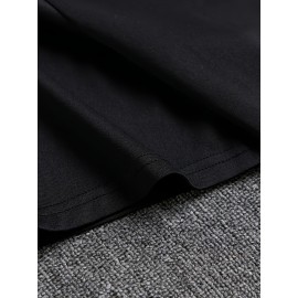 Plus Size 'Rare Breed' Casual Tee for Men - Comfortable, Stretchy, All-Season Crew Neck Top, Easy-Care