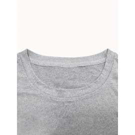 Plus Size Relaxed Fit Graphic T-Shirt for Men - Vibrant 'WHATEVER' Pattern Print, Short Sleeve, Breathable, Moisture-Wicking Fabric, Perfect for Outdoor Sports and Spring/Summer Casual Wear