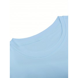 Plus Size Relaxed Fit Graphic T-Shirt for Men - Vibrant 'WHATEVER' Pattern Print, Short Sleeve, Breathable, Moisture-Wicking Fabric, Perfect for Outdoor Sports and Spring/Summer Casual Wear