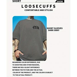 Summer Plus Size Men's Creative Letters Graphic Print T-shirt, Fashion Casual Short-sleeve Sports Tees, Men Clothing