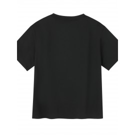 Summer Plus Size Men's Creative Letters Graphic Print T-shirt, Fashion Casual Short-sleeve Sports Tees, Men Clothing