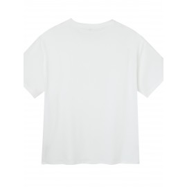 Summer Plus Size Men's Creative Letters Graphic Print T-shirt, Fashion Casual Short-sleeve Sports Tees, Men Clothing