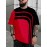 Plus Size Men's Contrast Color Stripes Print T-shirt Short Sleeve Fashion Tees, Summer, Men's Clothing