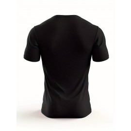 Plus Size Mens Funny Print T-Shirt - Ultra-Comfy Unisex Round Neck Casual Tops with THATS A HORRIBLE IDEA WHAT TIME Conversation-Starter Design for Everyday Wear