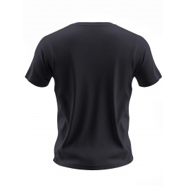 Plus Size Mens Funny Print T-Shirt - Ultra-Comfy Unisex Round Neck Casual Tops with THATS A HORRIBLE IDEA WHAT TIME Conversation-Starter Design for Everyday Wear
