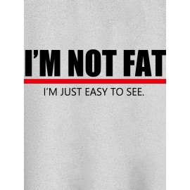 Men's Casual Trendy Slogan Graphic Print Comfortable Crew Neck Short Sleeve T-shirt, Oversized Loose Tees Plus Size Women & Men Clothes Best Sellers Gifts