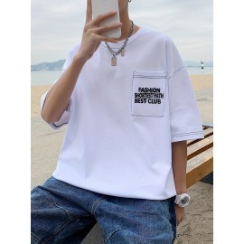 Plus Size Mens Solid T-shirt - Relaxed Fit for Ultimate Comfort, Versatile Casual Fashion Style, Short Sleeve Design for Warm Weather, Oversized Tops for a Loose Fit - Perfect for Daily Wear, Great for Outdoor Activities, Mens Clothing