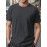 Plus Size Men's Comfortable Solid Color Short Sleeve T-Shirt for Summer Outdoor Sports, Casual Wear, Breathable, Moisture-Wicking, Quick-Drying Tees for Active Males