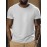 1pc/5Pcs Plus Size Men's Solid Casual T-shirt With Crew Neck For Summer, Men's Clothing