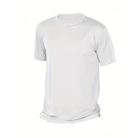 1pc/5Pcs Plus Size Men's Solid Casual T-shirt With Crew Neck For Summer, Men's Clothing
