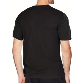 1pc/5Pcs Plus Size Men's Solid Casual T-shirt With Crew Neck For Summer, Men's Clothing