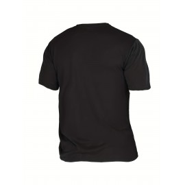 1pc/5Pcs Plus Size Men's Solid Casual T-shirt With Crew Neck For Summer, Men's Clothing