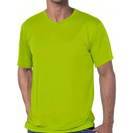 1pc/5Pcs Plus Size Men's Solid Casual T-shirt With Crew Neck For Summer, Men's Clothing