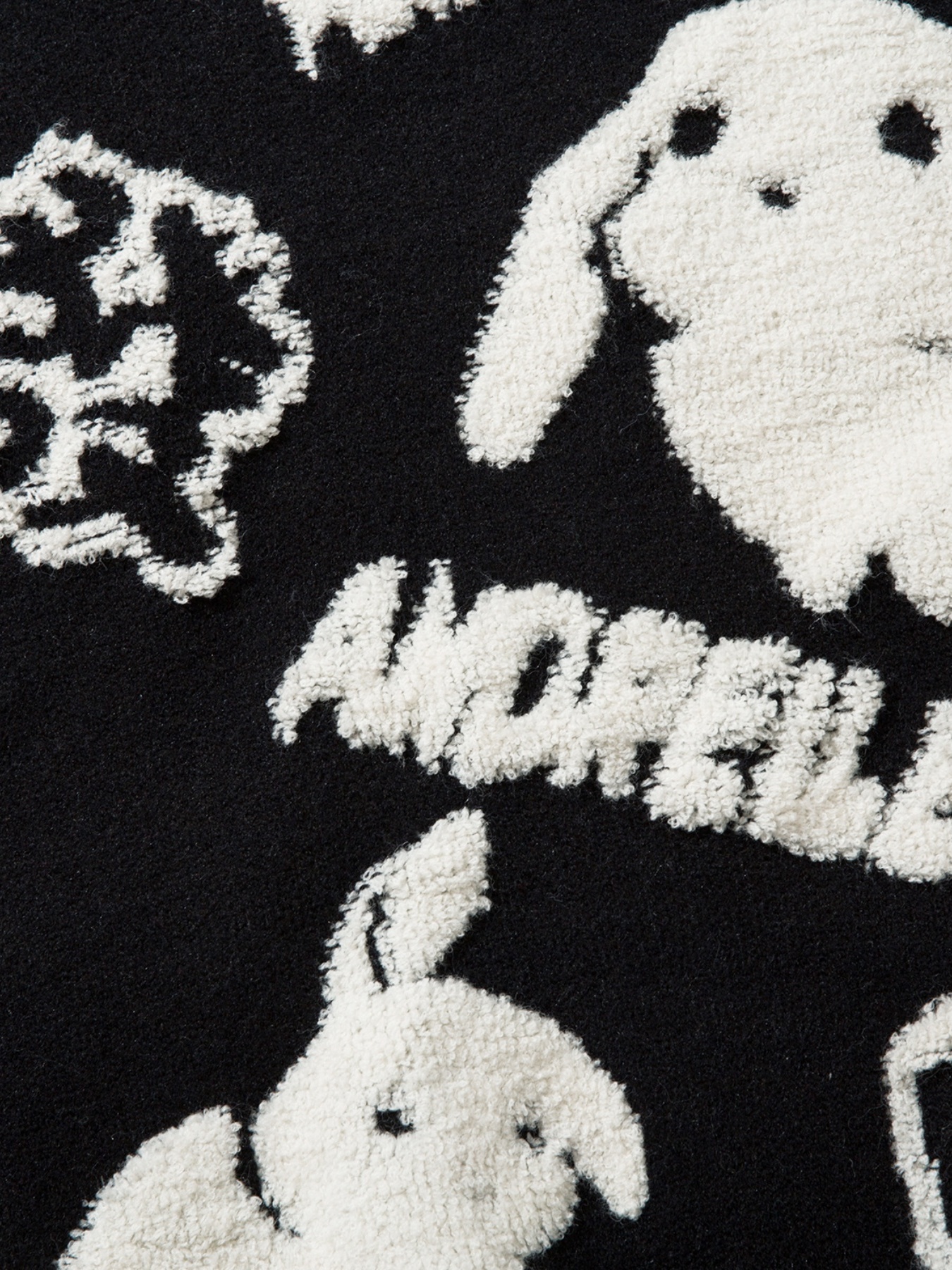 cute knitted wealth chenille embroidery sweater mens casual warm crew neck pullover sweater for men details 3