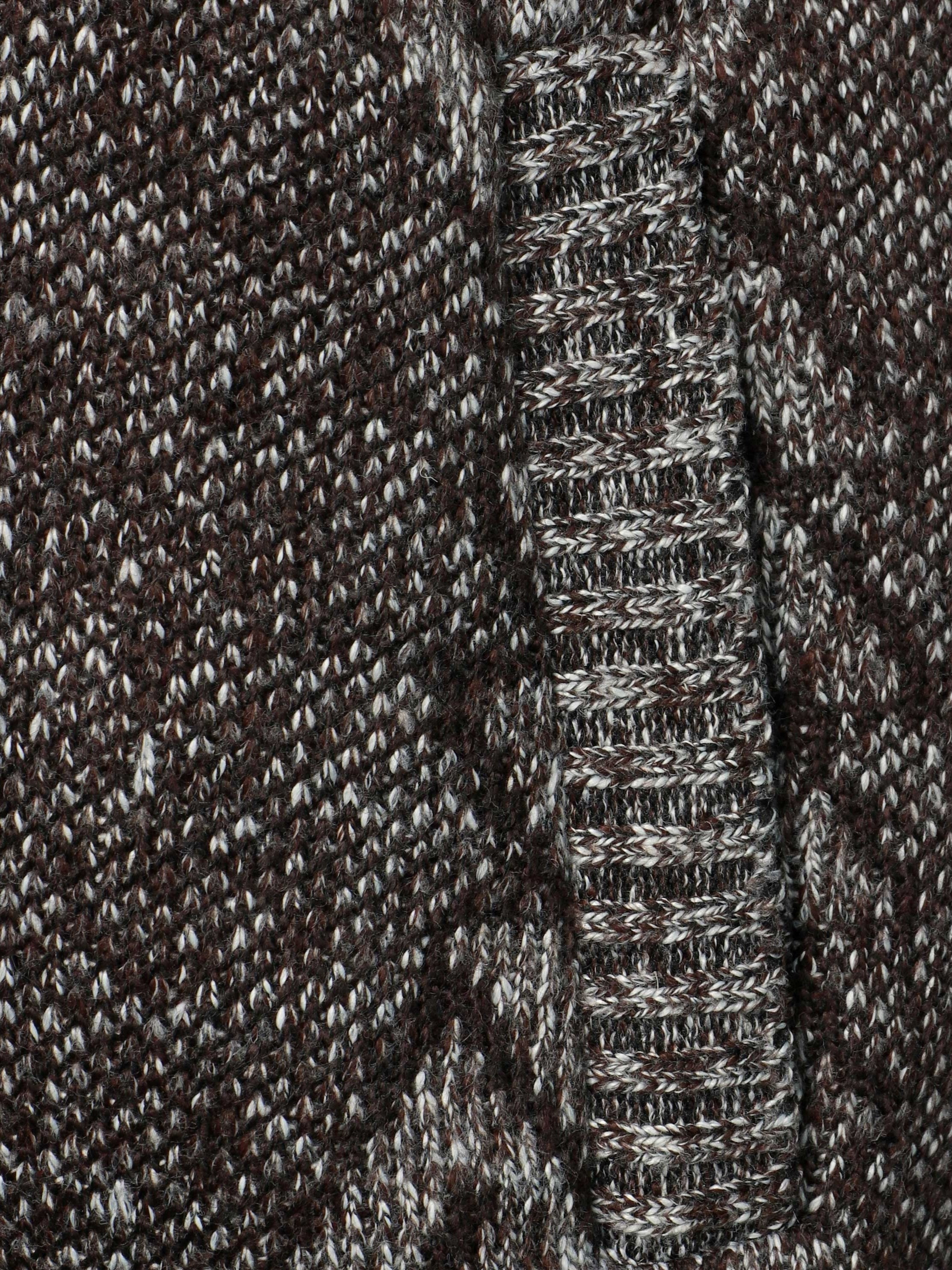 mens full zip up casual cardigan thermal regular sweater details 8