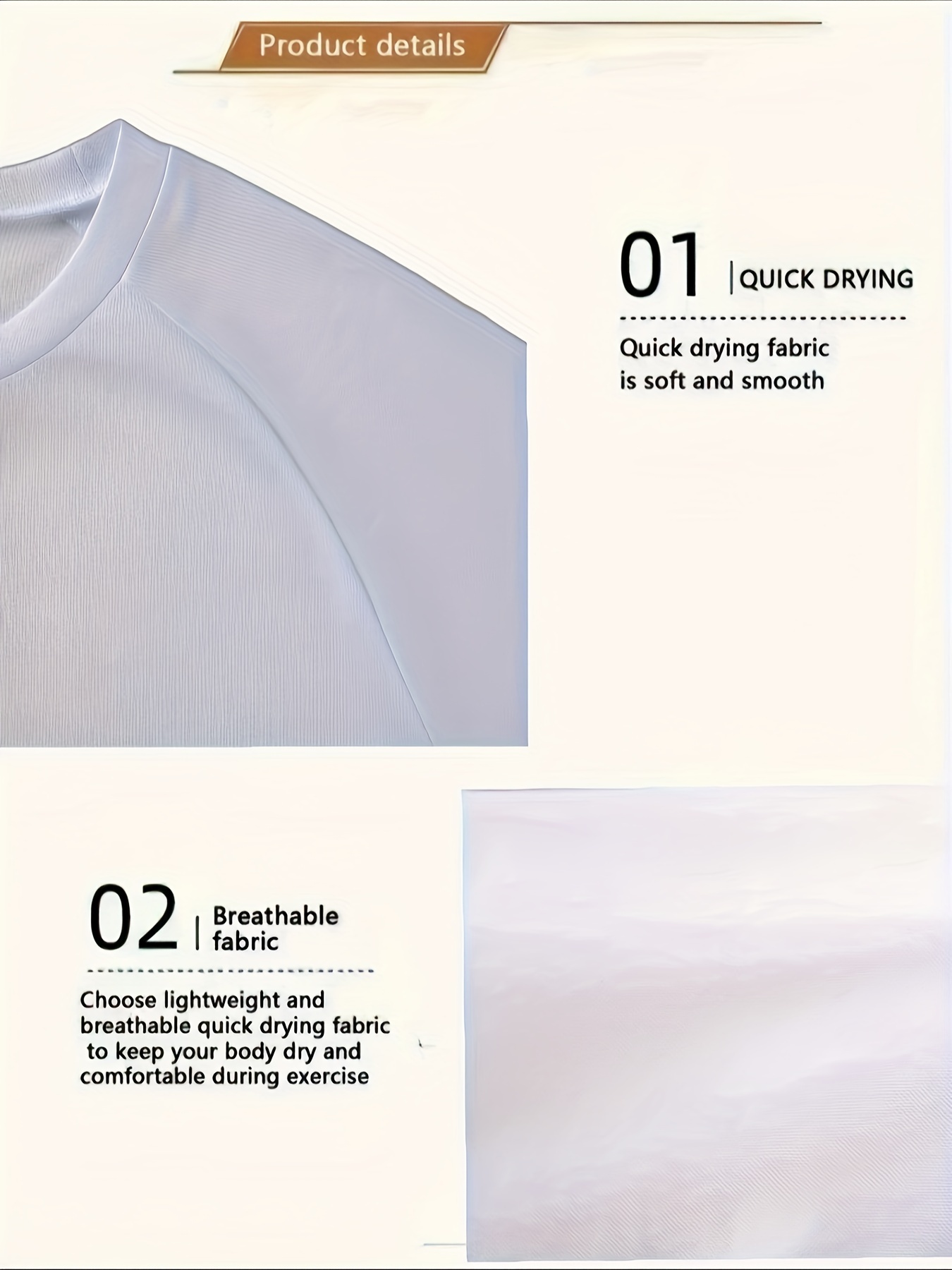 plus size mens breathable quick dry t shirt for sports mens clothing details 4