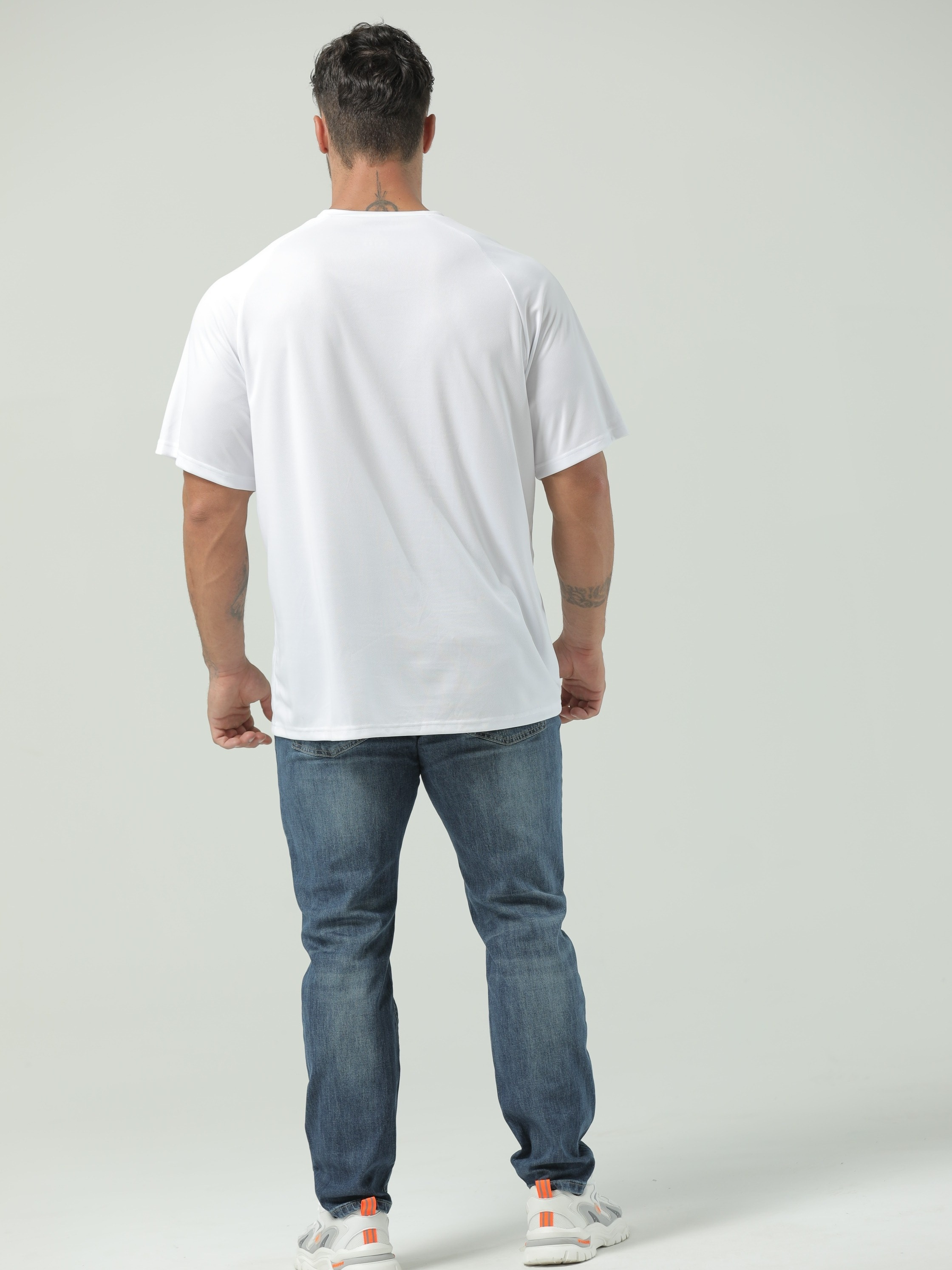 plus size mens breathable quick dry t shirt for sports mens clothing details 5