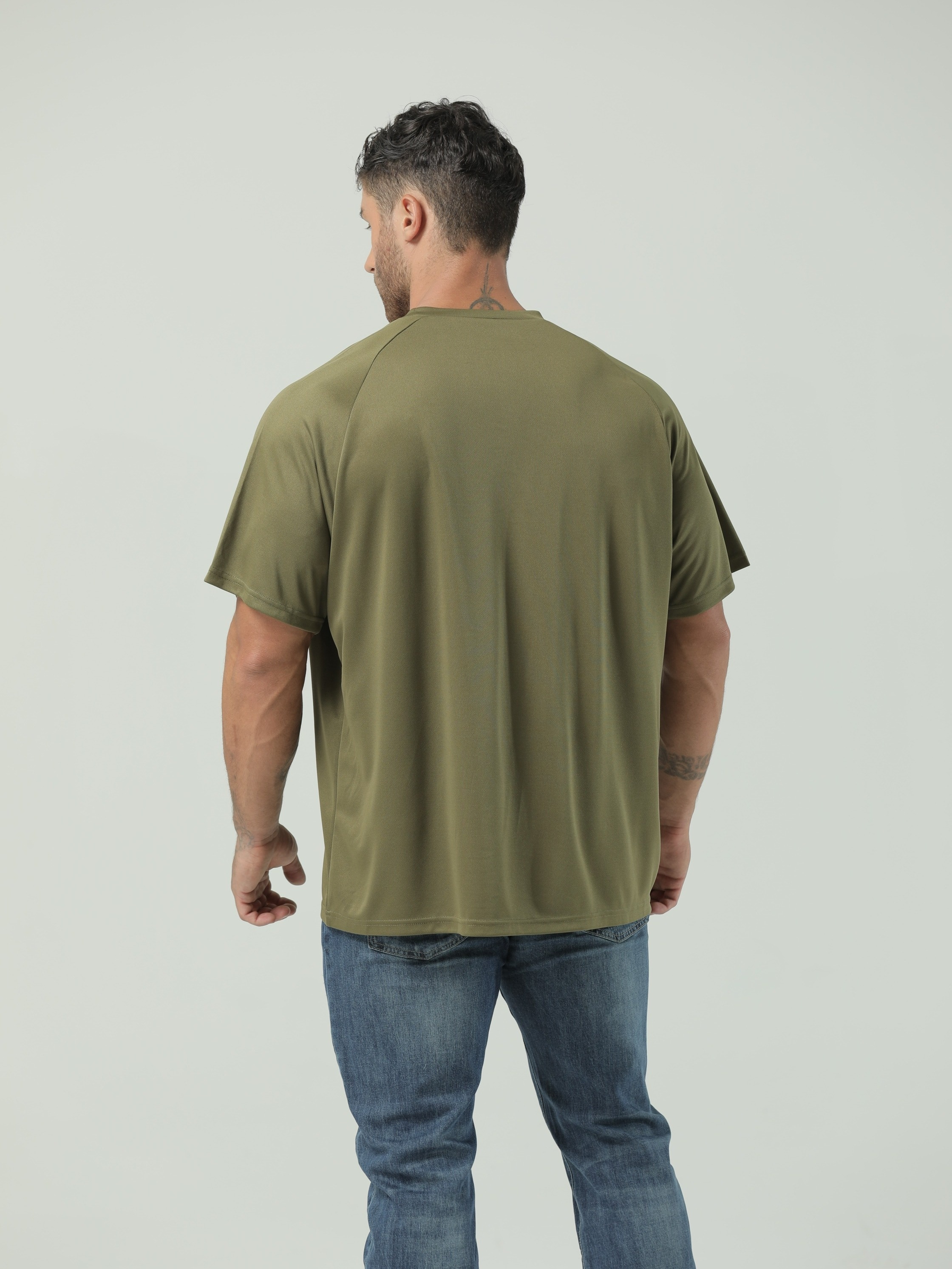 plus size mens breathable quick dry t shirt for sports mens clothing details 20